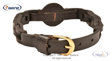 دستبند چرمی پارینه طرح تولد مرداد مدل BR112-15